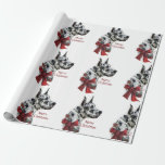 Papel De Presente Harlequin Great Dane Christmas<br><div class="desc">Encerre todos os seus presentes este ano no nosso adorável Jornal de Natal Dane!</div>