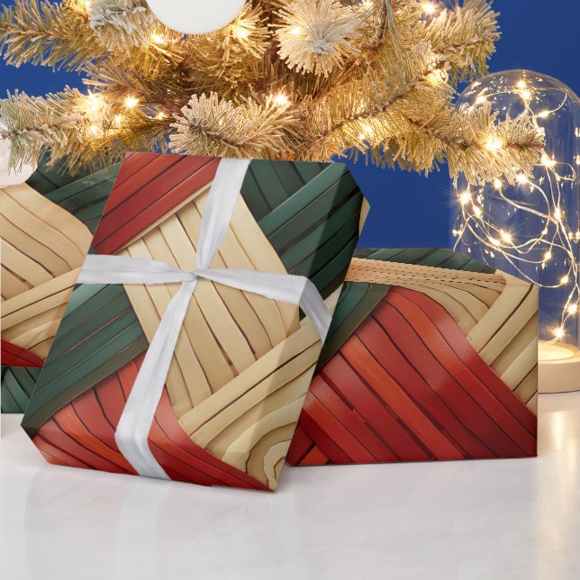 Papel De Presente Harmário Tribal Africano de Faca Festiva Design (Feriados)