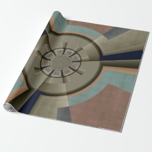 Papel De Presente Harmonia de Cores Abstratas Modernas Arte Gráfica