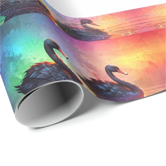 Papel De Presente Harmonia na Água (Ponta do rolo)