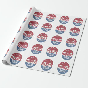 Papel De Presente Harris Para Presidente Eleito Democratas Americano