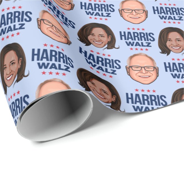 Papel De Presente Harris Walz 2024 (Ponta do rolo)
