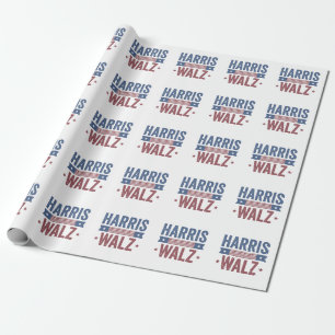 Papel De Presente Harris Walz 2024 Eleição Kamala Tim Waltz América