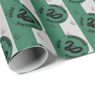 Papel De Presente Harry Potter   Características da Casa SLYTHERIN™ 