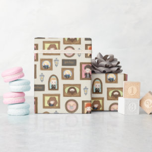 Papel De Presente HARRY POTTER™ Chibi Picture Frame Patterno