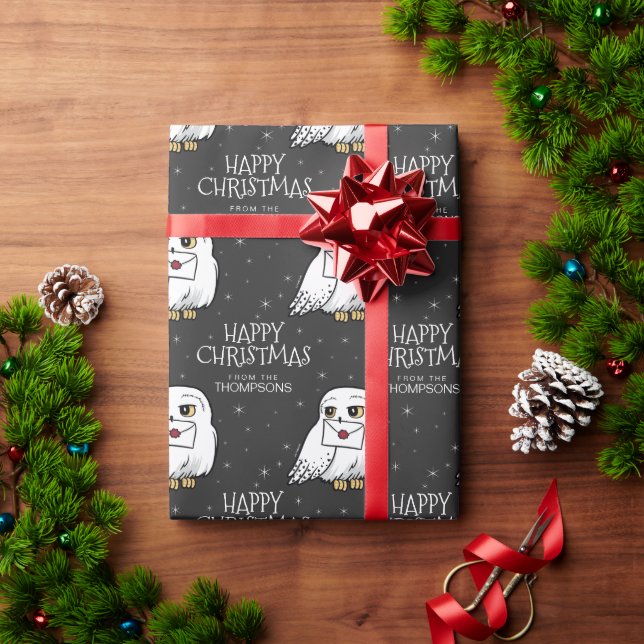Papel De Presente Harry Potter | Hedwig - Feliz Natal (Presente de Natal)