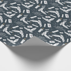 Papel De Presente HARRY POTTER™ Hedwig Letters Patterno - Personaliz