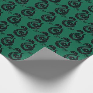 Papel De Presente Harry Potter   Ícone de Cobra Slytherin