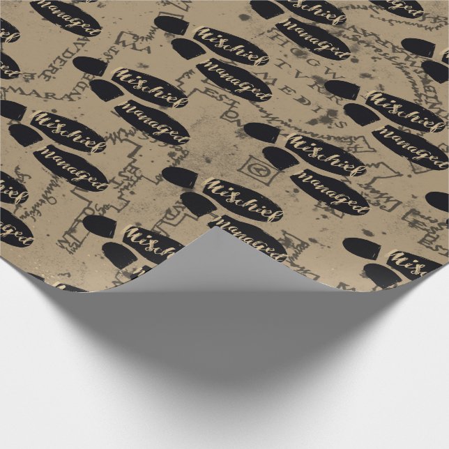 Papel De Presente Harry Potter | MESCHIEF MANAGED™ Map Pegging (Ponta)