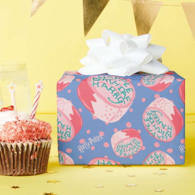 Papel De Presente HARRY POTTER™ Padrão de Bolo de Aniversário (Festa de aniversário)
