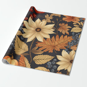 Papel De Presente Harvest Floral Symphony