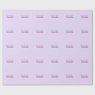 Papel De Presente hashtag vibrações femininas rosa lilás claro