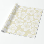 Papel De Presente Havaí<br><div class="desc">Flores do hibiscus.</div>