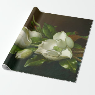 Papel De Presente Heade Magnolias Floral Painting