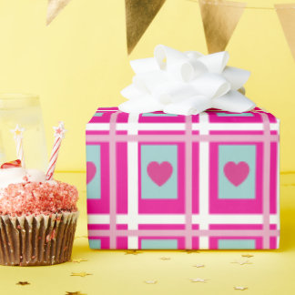 Papel De Presente heart gift wrap for girls