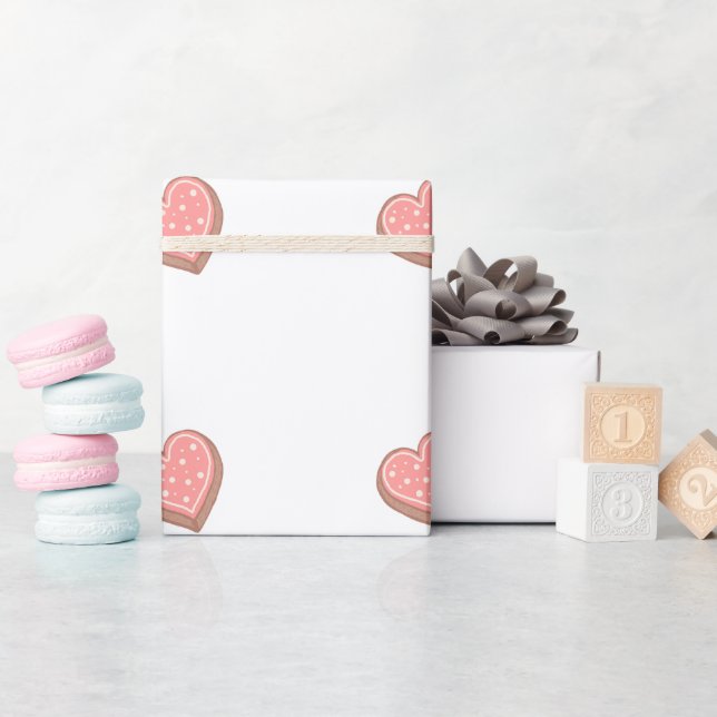 Papel De Presente Heart-shaped cookies (Chá de bebê)