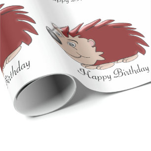 Papel De Presente Hedgehog Birthday