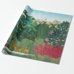 Papel De Presente Henri Rousseau - A Cachoeira