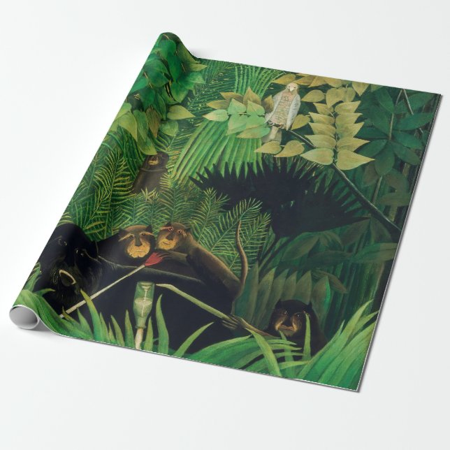 Papel De Presente Henri Rousseau - Os Alegres Bufões (Desenrolado)