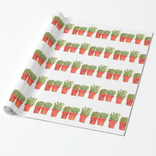 Papel De Presente Herbs thyme rosemary menta