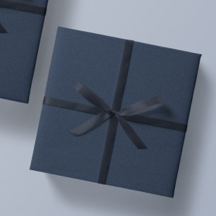 Papel De Presente Herringbone clássico, marinho de Natal