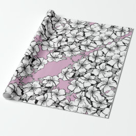 Papel De Presente Hibiscus Wrapping Paper