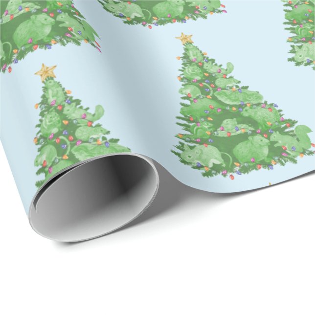 Papel De Presente Hidden Rodents Holiday Paper (Ponta do rolo)