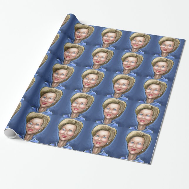 Papel De Presente Hillary Clinton (Desenrolado)