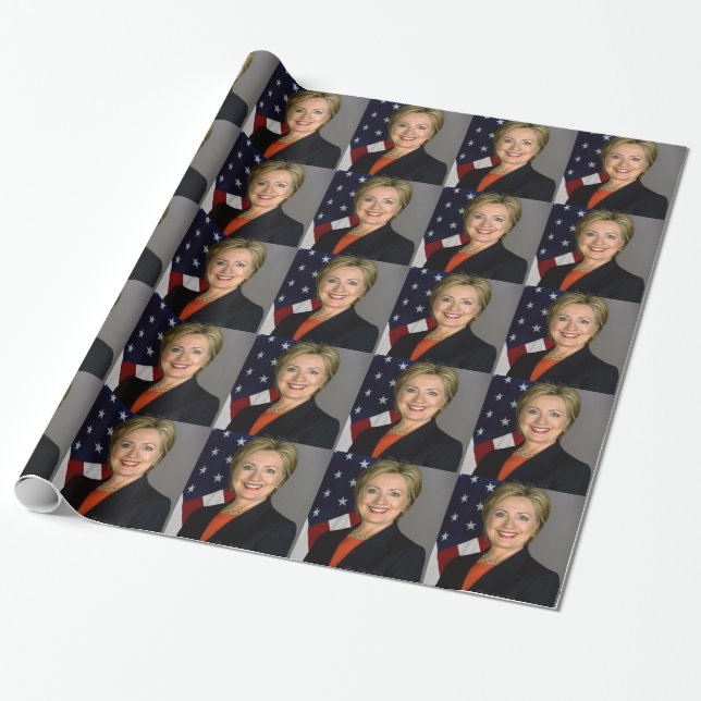 Papel De Presente Hillary Clinton2 (Desenrolado)