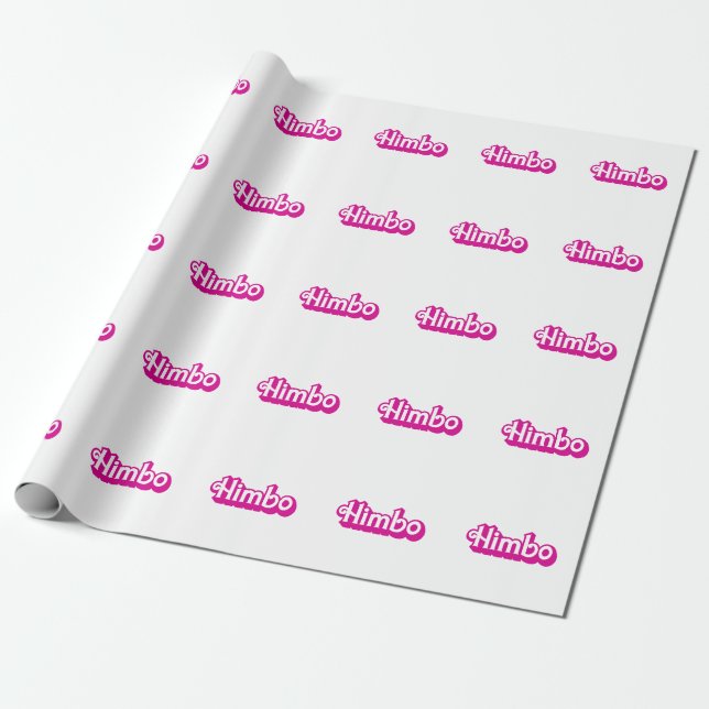 Papel De Presente Himbo Personalizável (Desenrolado)