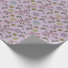 Papel De Presente Hip Holidaze - Nevoeiro Lavanda