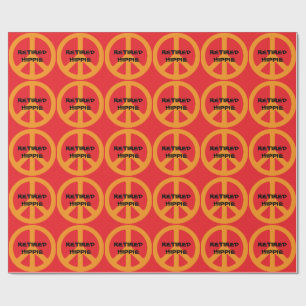 Papel De Presente Hippie Aposentado