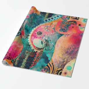 Papel De Presente Hippie Boho Wrapping Paper