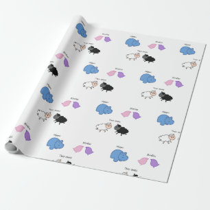 Papel De Presente Hippo Birdies Two Ewes