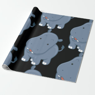 Papel De Presente Hippopotamus
