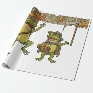 Papel De Presente história curta de rãs de aventura