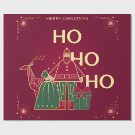 Papel De Presente Ho ho ho