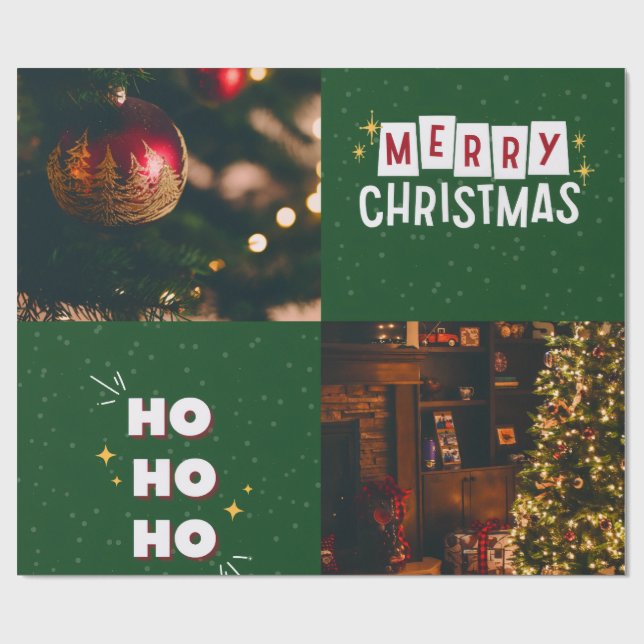 Papel De Presente Ho ho ho (Aberto)