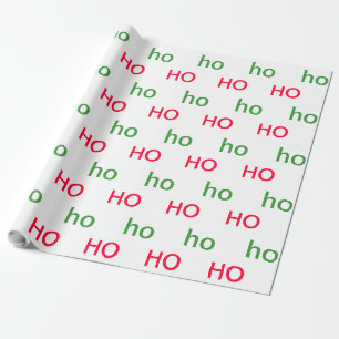 Papel De Presente HO HO HO Wraping Paper