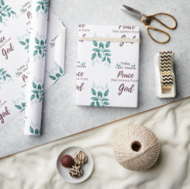 Papel De Presente Hoje escolherei a paz que vem de Deus