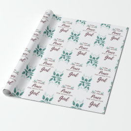Papel De Presente Hoje escolherei a paz que vem de Deus