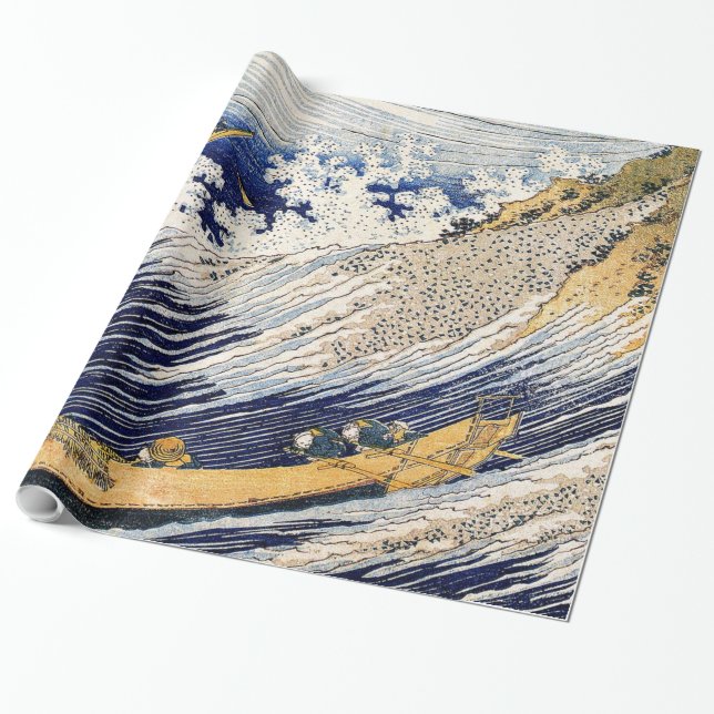 Papel De Presente Hokusai - Choshi em Shimosha (Desenrolado)
