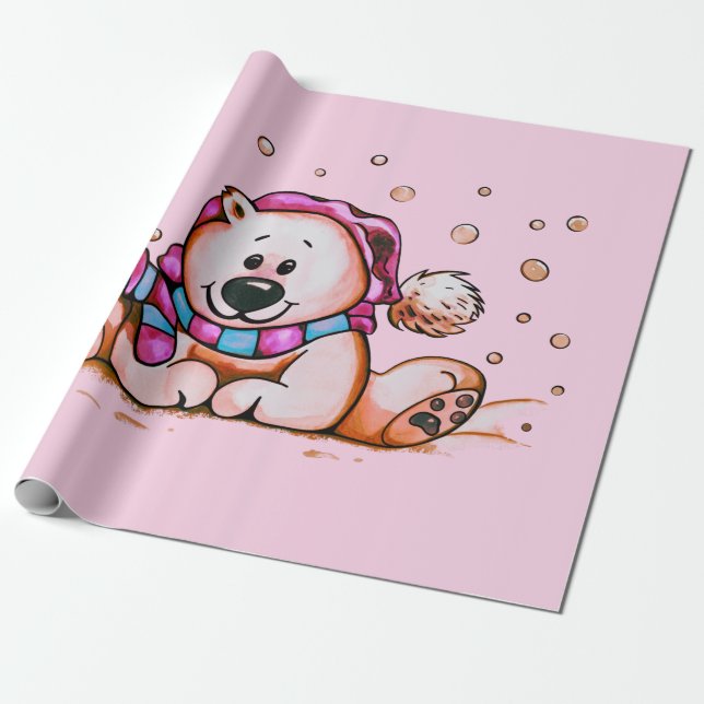 PAPEL DE PRESENTE HOLIDAY BEAR (Desenrolado)