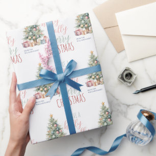 Papel De Presente Holly Jolly Felry Natal Gift Holiday