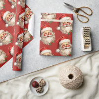 Holly Jolly Santa Claus - Padrão de Natal Retroati