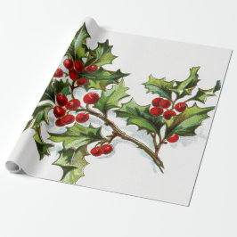 Papel De Presente HollyBerries20150802