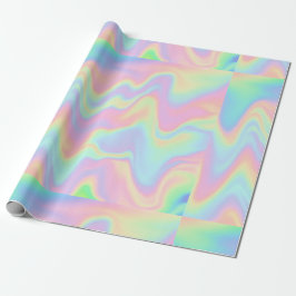 Papel De Presente Holográfico Pastel