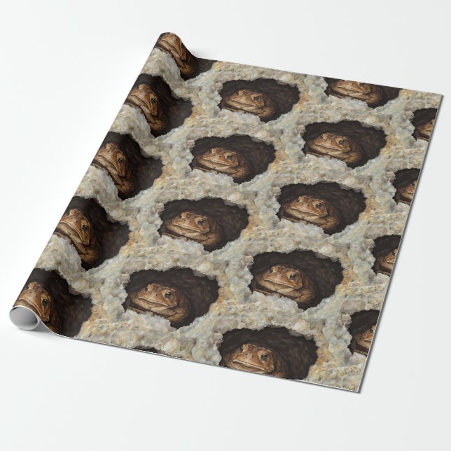 Papel De Presente Home Sweet Toad (Desenrolado)