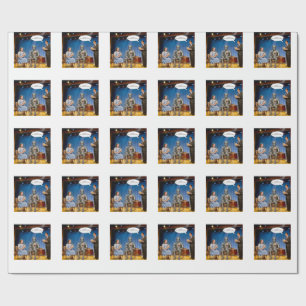 Papel De Presente Homem de Lata você é o pai