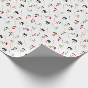 Papel De Presente Homem de neve
